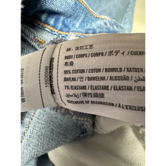 Abercrombie & Fitch The 90’s Straight Ultra High Rise Jean Size 28/6 Spilt Ankle - Picture 14 of 15